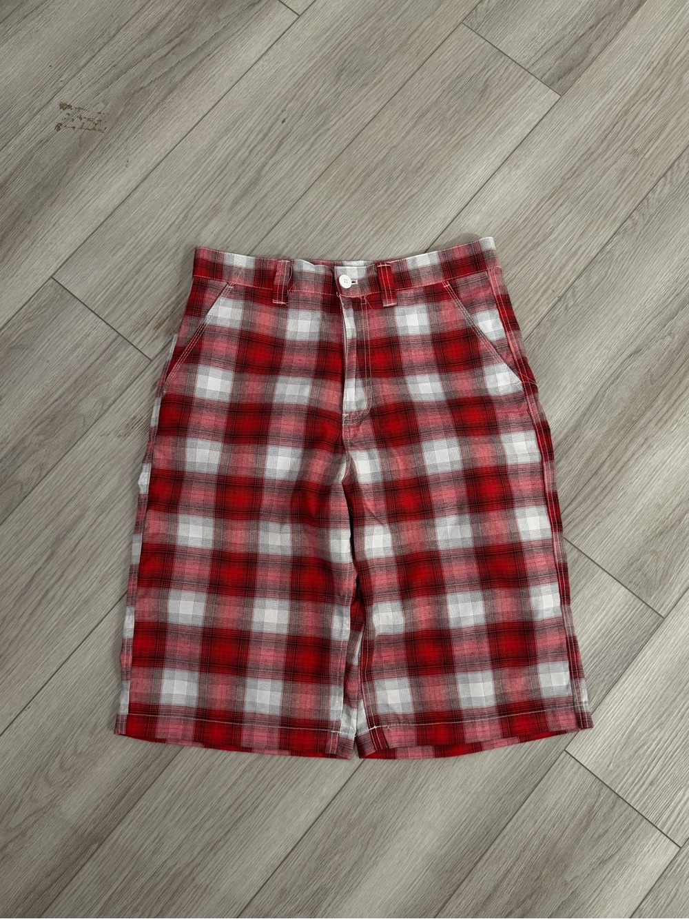 Rare Vintage Southpole Red Plaid Shorts